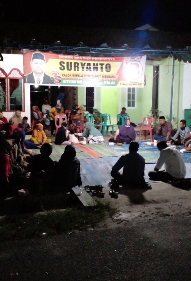 Menuju Pilkades Serentak 2022, 3 Calon Kepala Desa Bunut Seberang Sampaikan Visi Misi