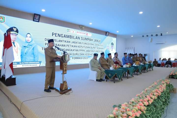 Bupati Asahan Ambil Sumpah/Janji dan Pelantikan PPPK di Lingkungan Pemerintah Kabupaten Asahan