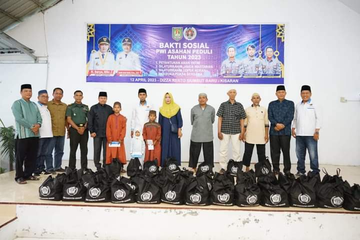 Bupati Asahan Apresiasi Bakti Sosial PWI Asahan Peduli 2023