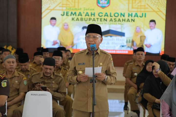 Bupati Asahan Bersama Forkopimda Lepas Jemaah Haji Tahap II Tahun 1444 H/2023