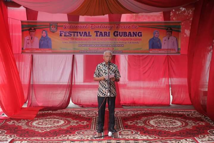 Bupati Asahan Buka Festival Tari Gubang Tingkat SD dan SMP se-Kabupaten Asahan