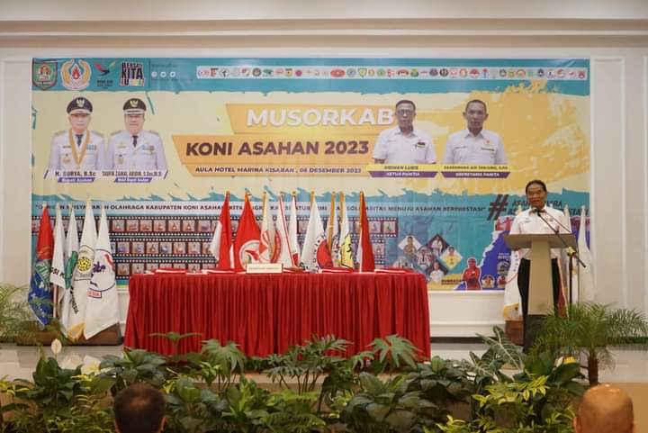 Bupati Asahan Buka Musorkab KONI Kabupaten Asahan Tahun 2023