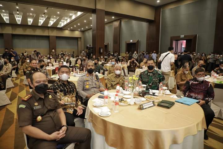 Bupati Asahan dan Forkopimda Asahan Hadiri Rapat Koordinasi Percepatan Realisasi APBD