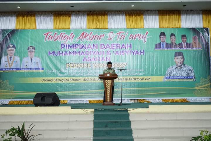 Bupati Asahan Hadiri Acara Tabligh Akbar Dan Ta’aruf Muhammadiyah