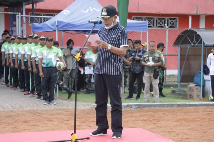 Bupati Asahan Hadiri Pembukaan Turnamen Sepak Bola Liga Santri Piala KSAD Cup 2022