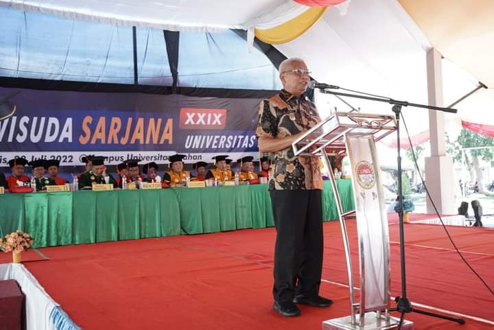 Bupati Asahan Hadiri Wisuda Sarjana UNA Ke XXIX