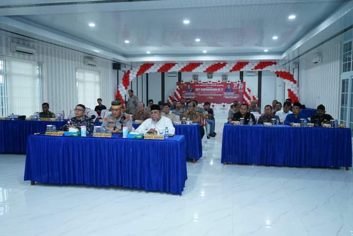 Bupati Asahan Ikuti Doa Bersama Lintas Agama Secara Virtual di Mapolres Asahan