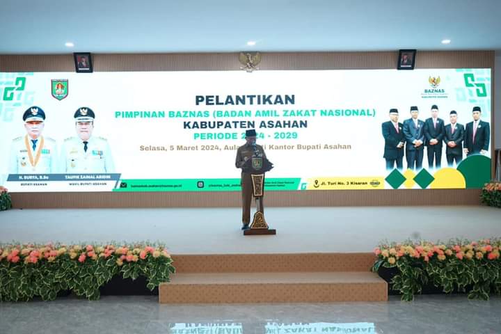 Bupati Asahan Lantik Pimpinan Baznas Kabupaten Asahan Periode 2024-2029