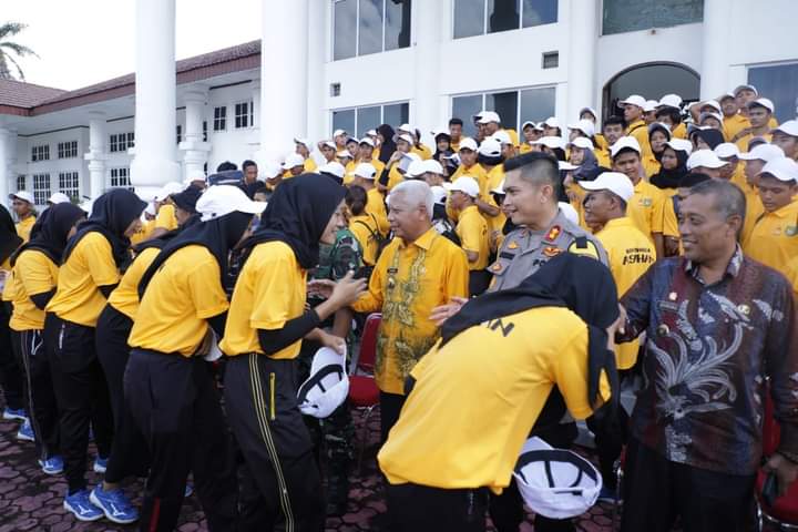 Bupati H. Surya Lepas 302 Atlet Official Kontingen Asahan pada Porprovsu XI