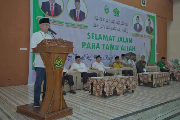Bupati Asahan Lepas Keberangkatan Jamaah Calon Haji Di Asrama Haji Medan
