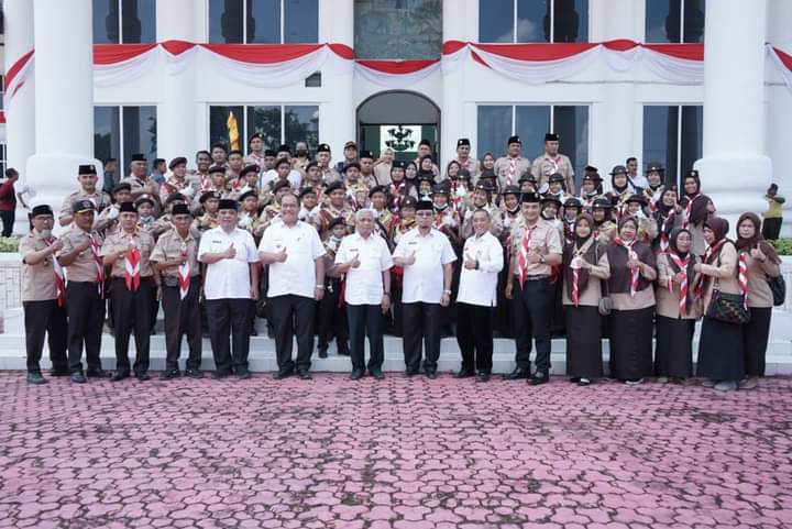 Bupati Asahan Lepas Kontingen Jambore Nasional ke XI Tahun 2022 Cibubur