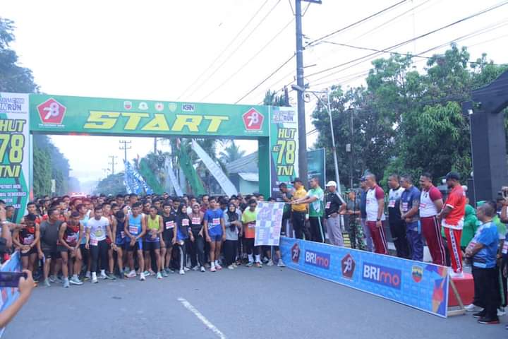 Bupati Asahan Lepas Peserta Fun Run HUT ke-78 TNI