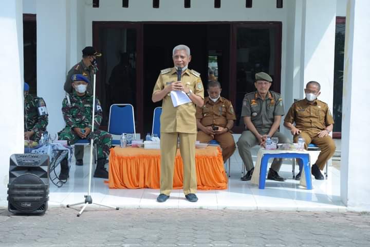 Bupati Asahan Pimpin Apel di Kantor Satpol PP Kabupaten Asahan