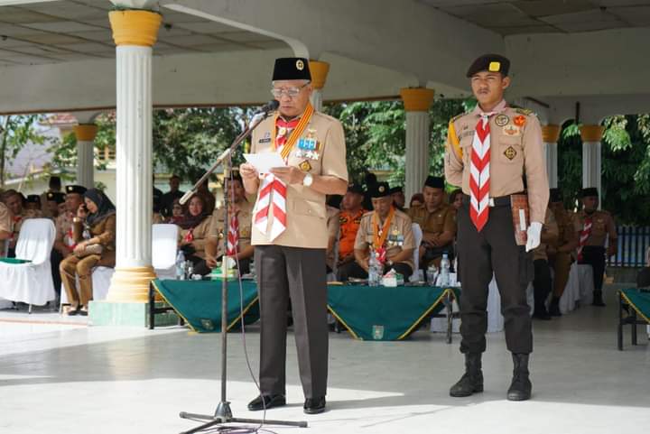 Bupati Asahan Pimpin Upacara Peringatan Hari Pramuka ke-62 Tahun 2023