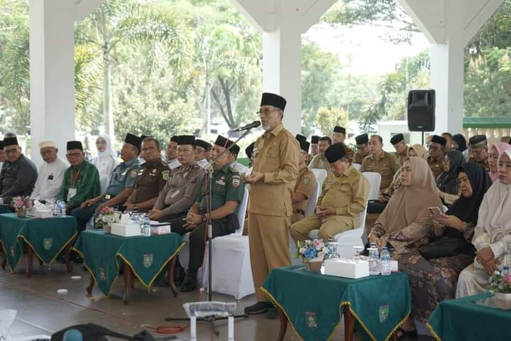 Bupati Asahan Sambut Pemulangan Jamaah Haji Kabupaten Asahan Kloter 01