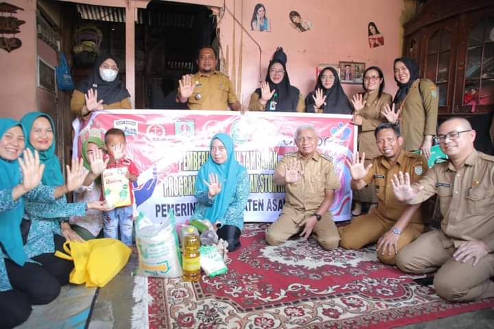 Bupati Asahan Serahkan Bantuan Makanan Tambahan Untuk Anak Stunting