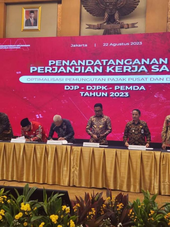Bupati Asahan Tandatangani Perjanjian Kerjasama Optimalisasi Pemungutan Pajak