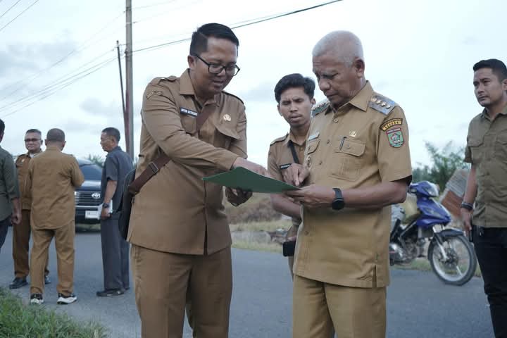 Bupati Asahan Tinjau Lahan Lokasi Rencana Pembangunan Lapas