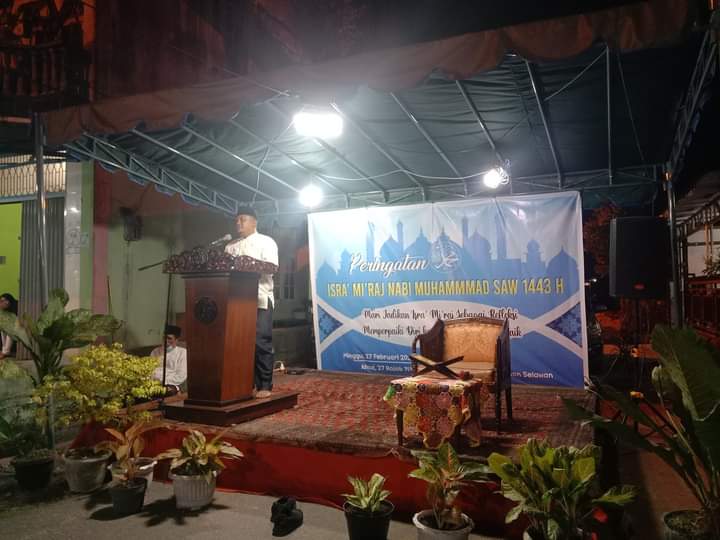 Camat Kota Kisaran Timur Hadiri Acara Peringatan Isra Mikraj