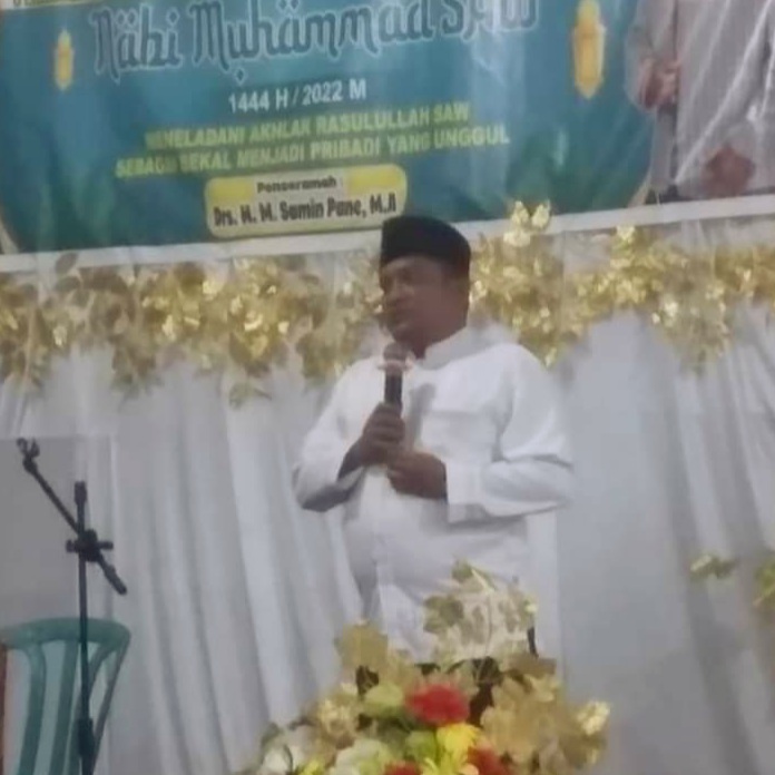 Camat Kota Kisaran Timur Hadiri Peringatan Maulid Nabi Muhammad SAW 1444 H