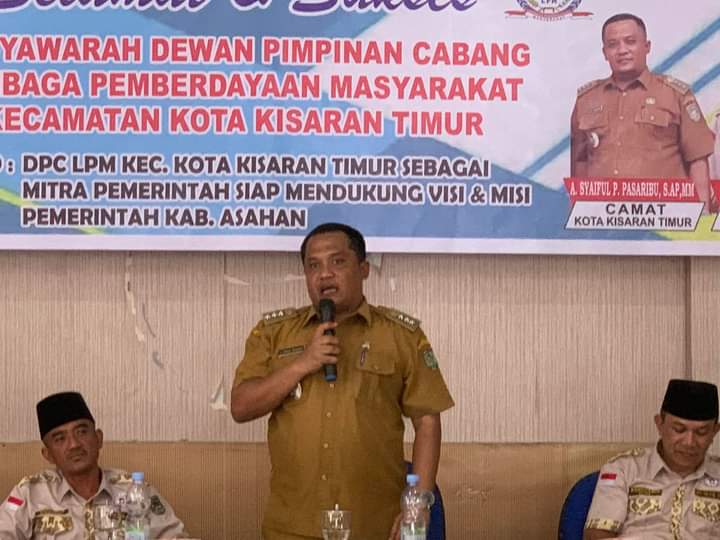 Camat Kota Kisaran Timur Pimpin Musyawarah DPC LPM Kecamatan