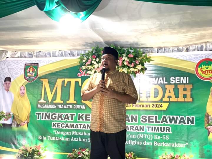 Camat Kota Kisaran Timur Tutup Pelaksanaan MTQ dan FSQ Tingkat Kelurahan Selawan