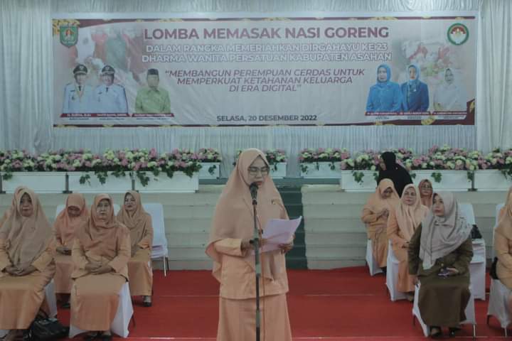 Perkuat Ketahanan Keluarga di Era Digital, Dharma Wanita Persatuan Kabupaten Asahan Gelar Lomba Mema