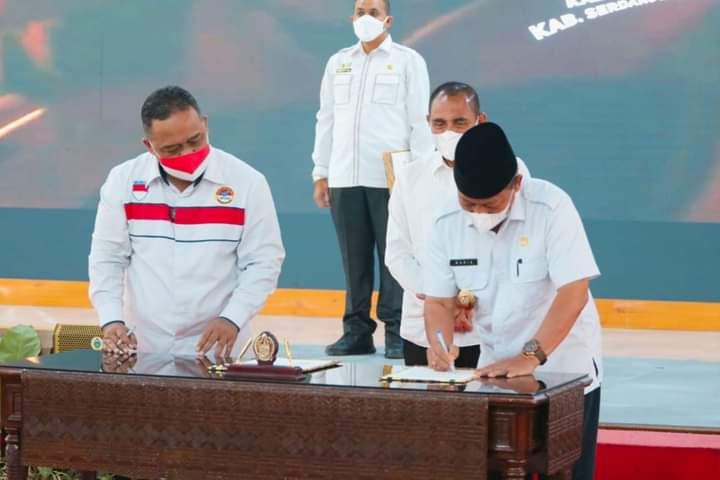Melalui Rakortas, Plt Walikota Tandatangani Nota Kesepakatan Pemkot Tanjungbalai Dengan BP2MI