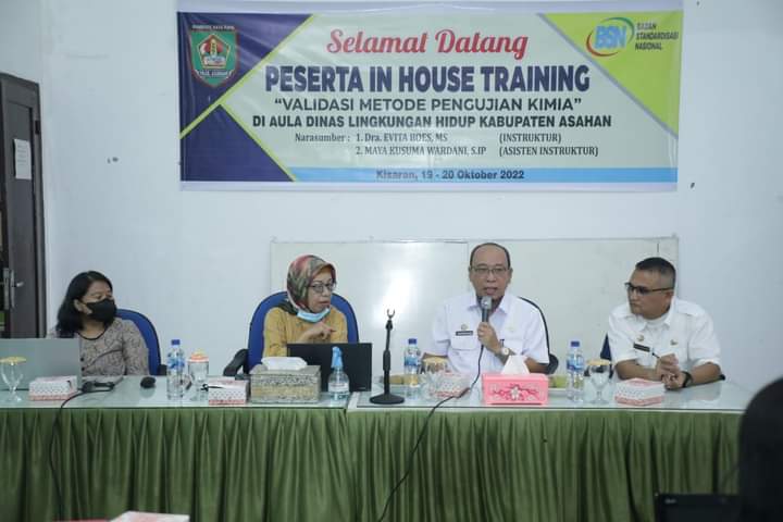 In House Training Validasi Metode Pengujian Kimia Dinas Lingkungan Hidup Kabupaten Asahan