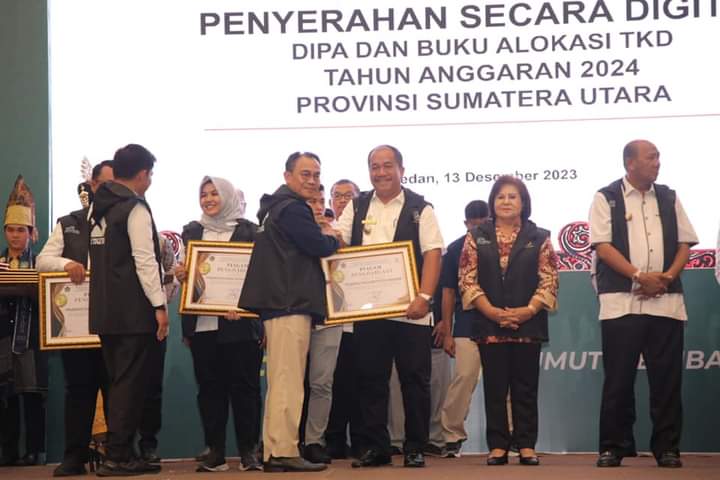 Kabupaten Asahan Terima Penghargaan Penyaluran Dana Desa Terbaik Tahun 2023