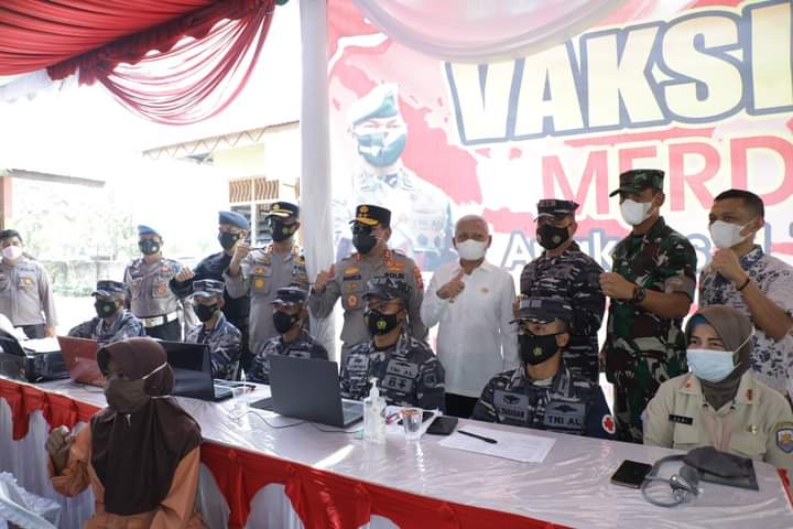 Kapolda Sumut Tinjau Pelaksanaan Vaksinasi di Kabupaten Asahan