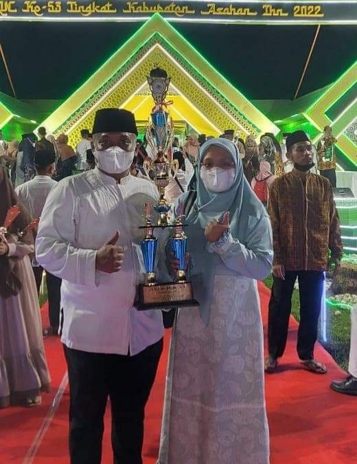 Kecamatan Kota Kisaran Timur Raih Juara Umum Ke-3 MTQN Tingkat Kabupaten Asahan