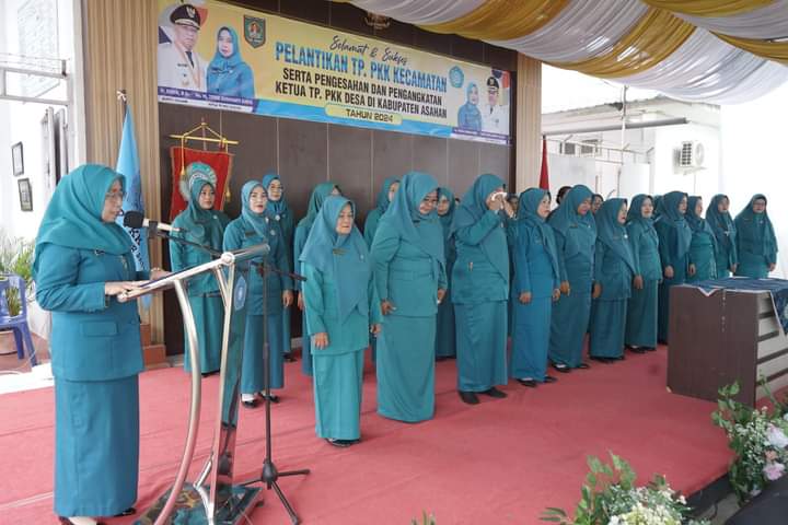 Ketua TP PKK Kabupaten Asahan Kukuhkan 81 Ketua TP PKK Desa