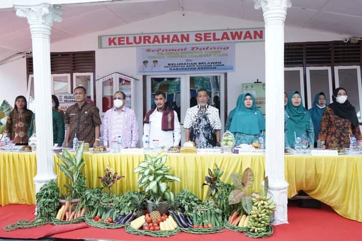 Kunjungan Tim Penilai Kelurahan Terbaik Provsu di Kelurahan Selawan