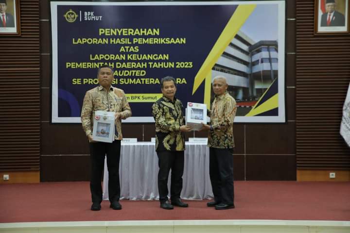 Laporan Hasil Pemeriksaan LKPD Tahun 2023 Diterima Bupati Asahan
