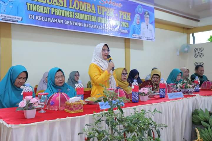 Masuk 6 Besar Lomba UP2K PKK Tingkat Provsu, Tim Evaluasi PKK Sumut Kunjungi Kelurahan Sentang