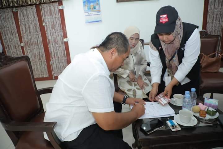 Pantarlih TPS 15 Kelurahan Selawan Lakukan Coklit Pada Wakil Bupati Asahan
