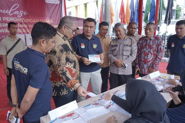 Pj Sekretaris Daerah Kabupaten Asahan Ikuti Simulasi Pemungutan dan Penghitungan Suara