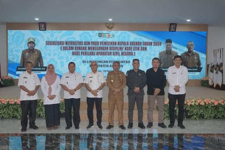 Pjs Bupati Asahan Buka Sosialisasi Netralitas ASN Pada Pilkada Tahun 2024