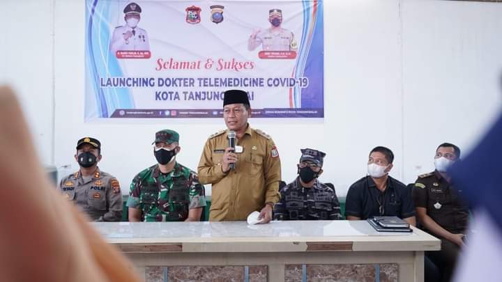 Plt Wali Kota Bersama Forkopimda Tanjungbalai Luncurkan Layanan Telemedicine