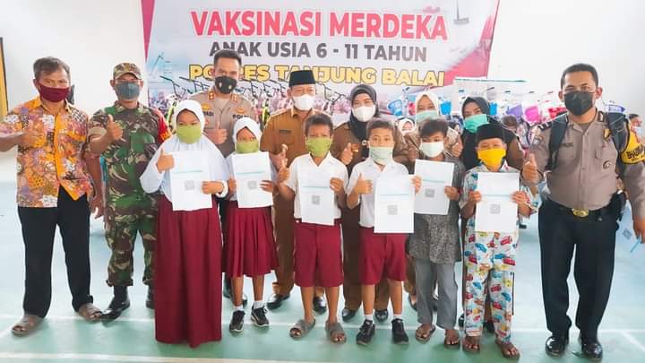 Plt Wali Kota Tanjungbalai Tinjau Vaksinasi Lansia dan Anak Usia 6-11 Tahun