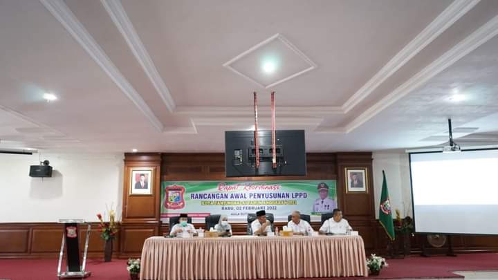 Plt Wali Kota Tanjungbalai Pimpin Rakor Rancangan Awal Penyusunan LPPD Kota Tanjungbalai TA 2021