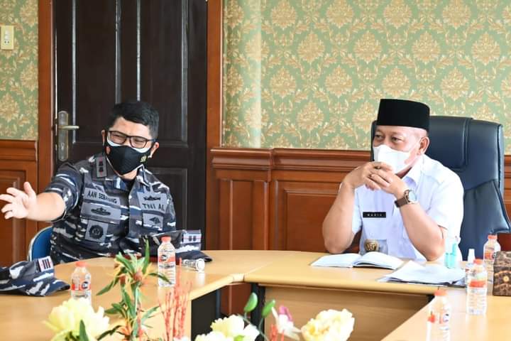 Plt Wali Kota Tanjungbalai Terima Kunjungan Kerja Danlanal TBA 
