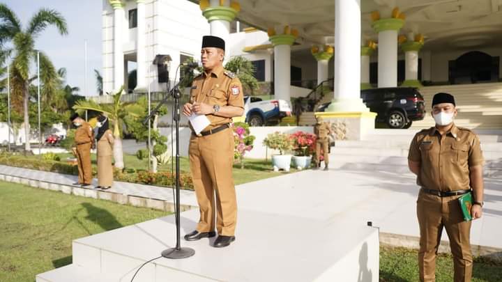 Plt Walikota Tanjungbalai Pimpin Apel Gabungan