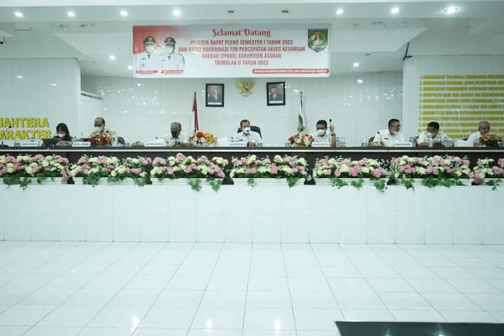 Rapat Pleno dan Rakor Tim Percepatan Akses Keuangan Daerah (TPAKD) Kabupaten Asahan