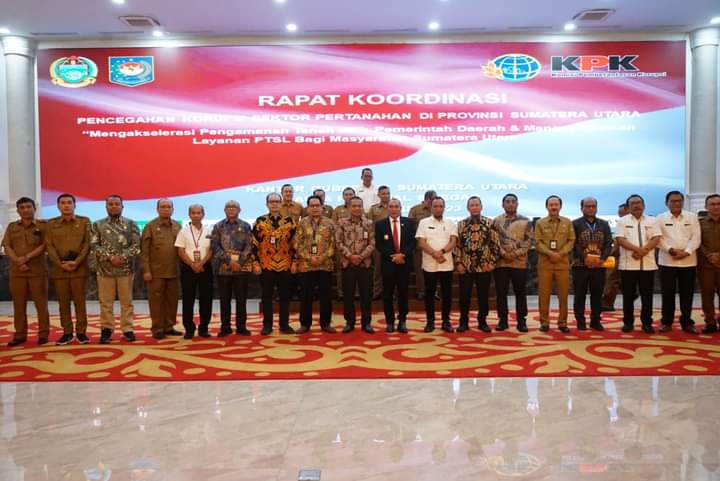 Sekda Kabupaten Asahan Ikuti Rakor Pencegahan Korupsi Sektor Pertanahan