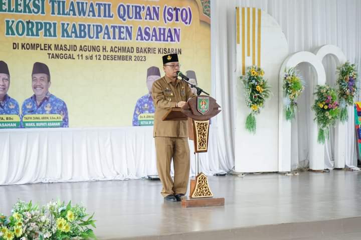 Sekda Kabupaten Asahan Tutup STQ KORPRI Kabupaten Asahan