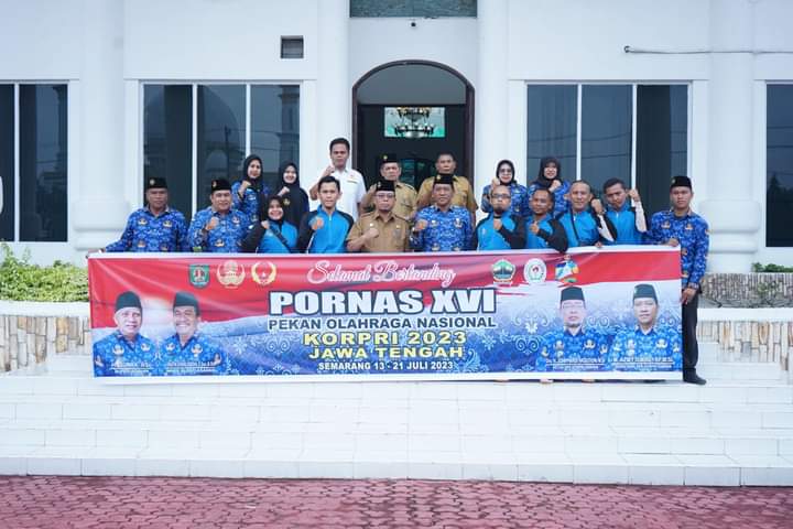 Sekretaris Daerah Kabupaten Asahan Lepas 6 Orang Atlet DPK KORPRI