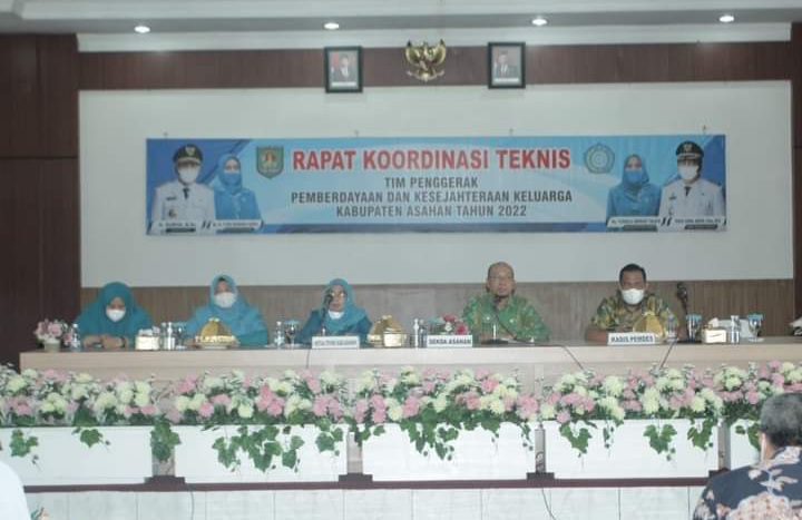 Sekretaris Daerah Kabupaten Asahan Buka Rakornis TP. PKK Tahun 2022