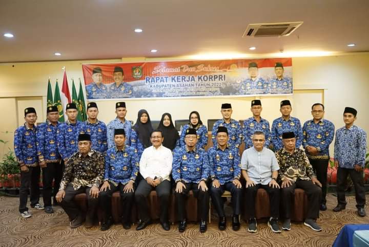 Sekda John Hardi Nasution Hadiri Rapat Kerja Dewan Pengurus Korpri Asahan